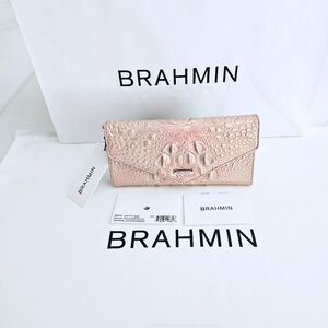 NWT Brahmin ROSE GOLD Veronica Wallet